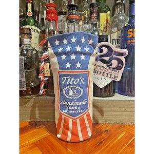 New Titos Bottle Koozie Cloth Collectable Bar ManCave Rare Gift PromoAdvertising